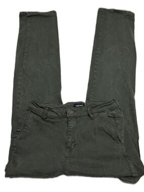 Well Worn Olive Cargo Pants Womens 6/28 Utility Stretch Straight Leg Green